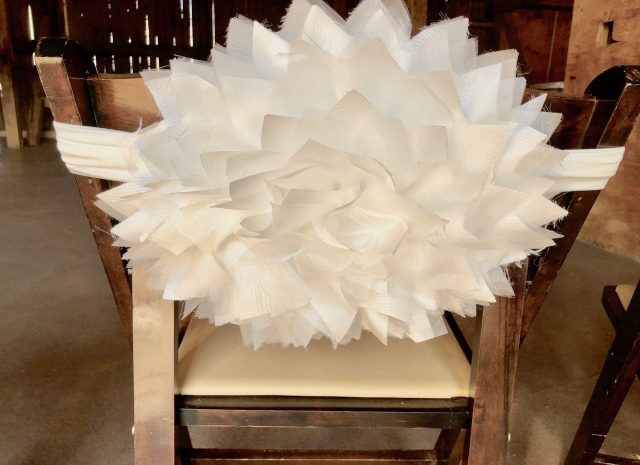 Fun 3D Dahlia Flower Chair Slips